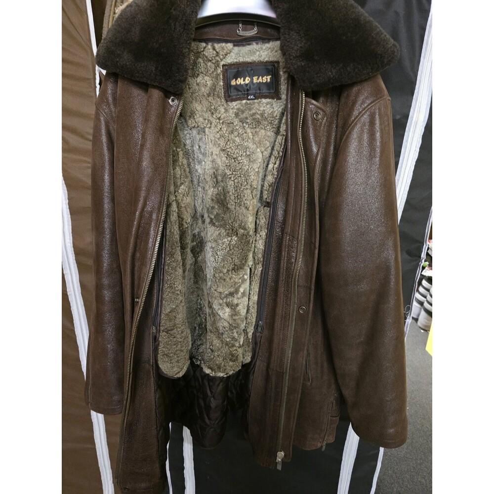 Winter Soft Leather Fur Lined Jacket